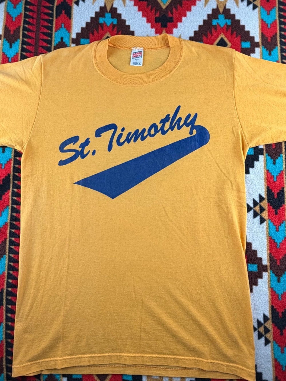 Vintage St. Timothy 54 USA Made Soffe T-Shirt Large